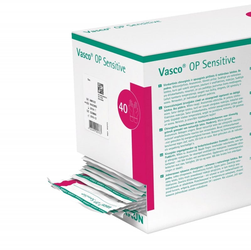 Vasco OP Sensitive Powder-Free Surgical Gloves 6.0