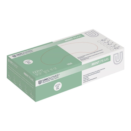 Unigloves Pearl Nitrile Gloves mint | XS