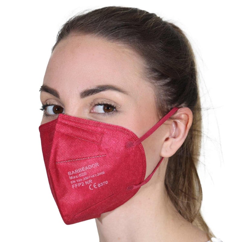 Coloured FFP2 Mask raspberry