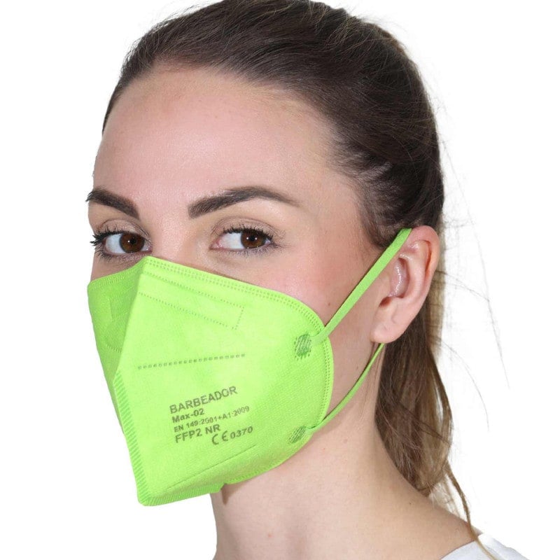 Coloured FFP2 Mask lime