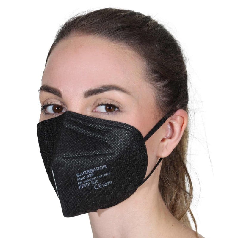 Coloured FFP2 Mask black