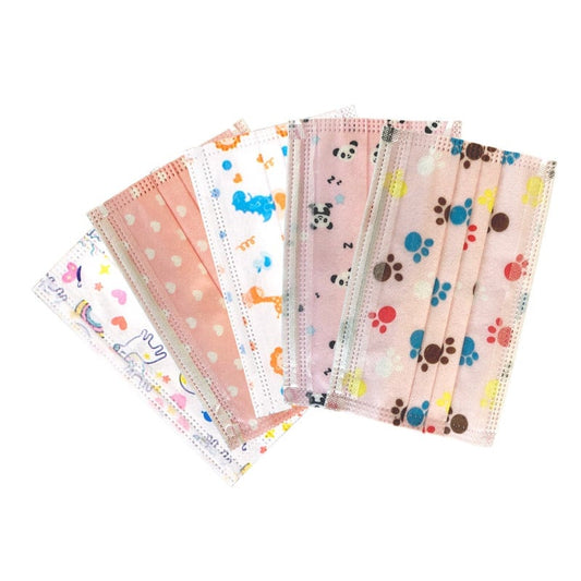 Face Mask for Children, 5 PCS Girls Mix