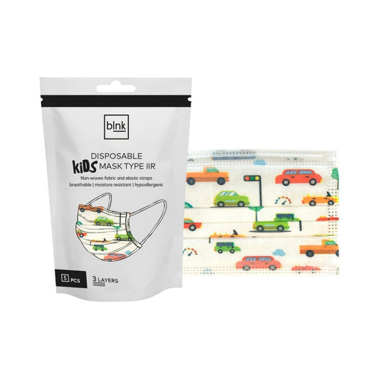 Face Mask for Children, 5 PCS Traffic