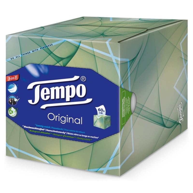 TEMPO Tissues Original Cube box