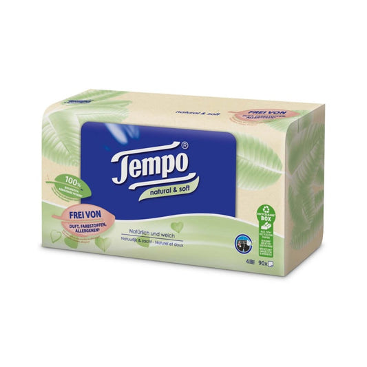 TEMPO Tissues Natural & Soft Dispenser box