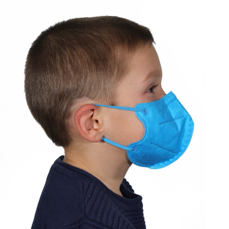 Coloured FFP2 Mask for Children light blue