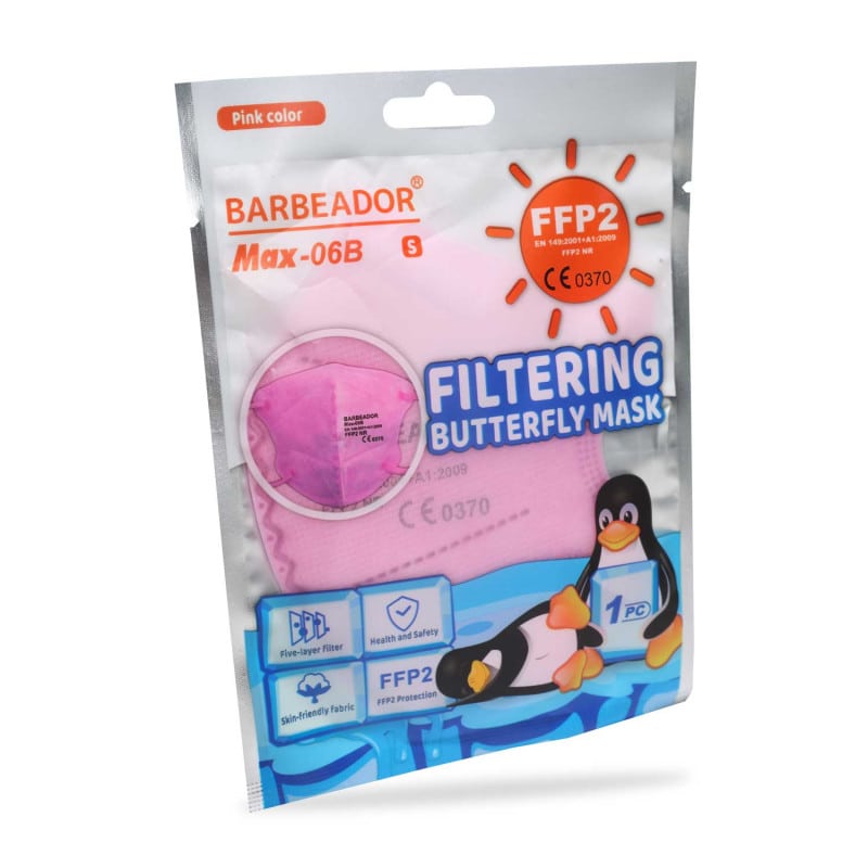 Coloured FFP2 Mask for Children pink