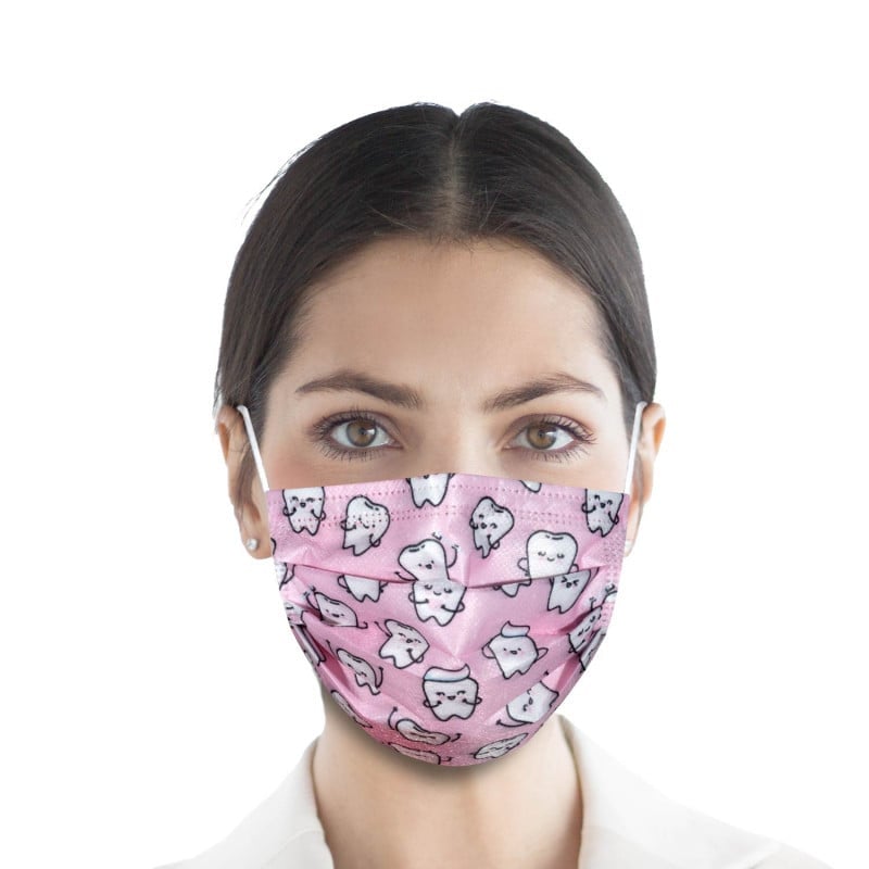 Teqler Surgical Masks with Design tooth