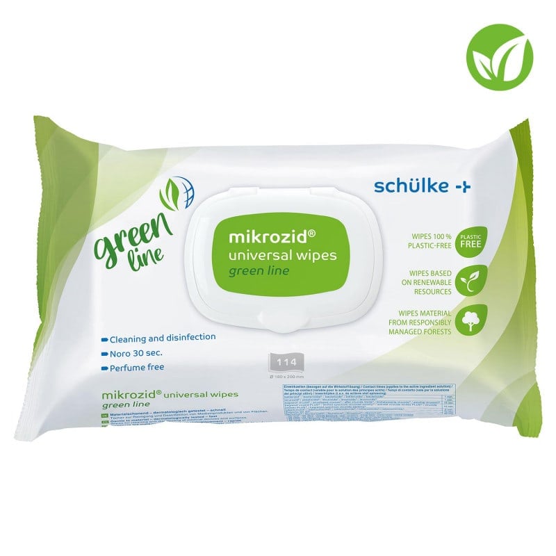 mikrozid® universal wipes green line