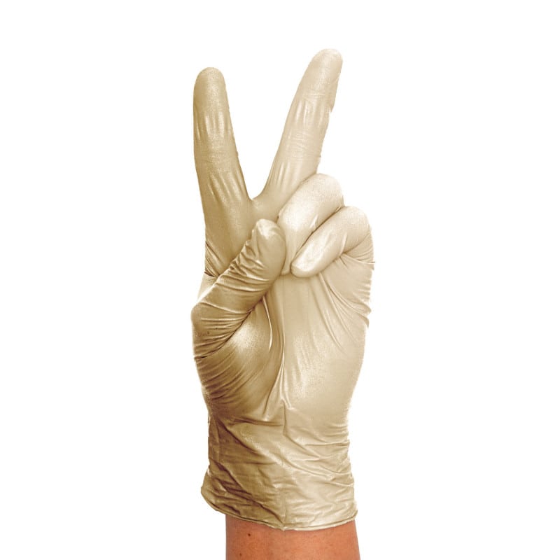 Unigloves FANCY Nitrile Gloves gold | M