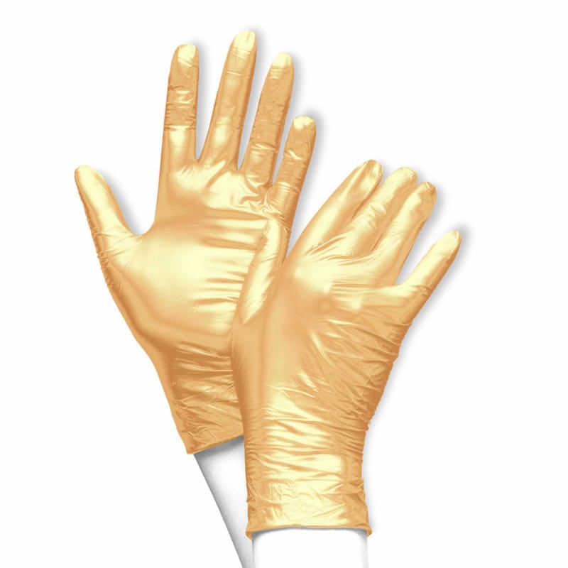 Unigloves FANCY Nitrile Gloves gold | XS