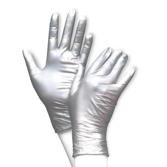 Unigloves FANCY Nitrile Gloves silver | XS