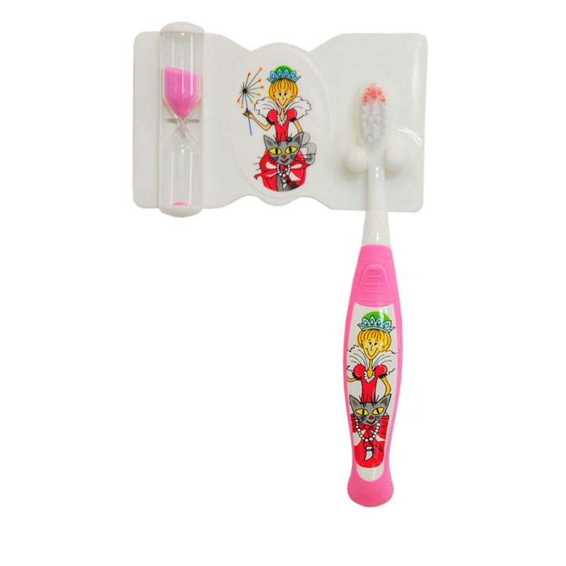 Tooth Brushing Set for Children pink