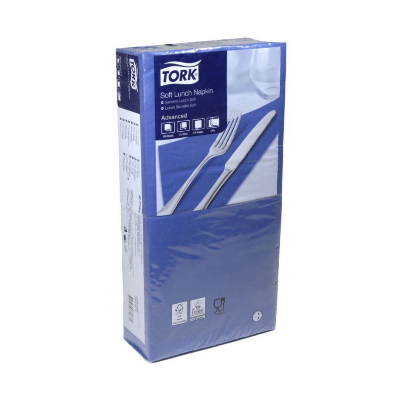 Tork Soft Napkins dark blue | 33 x 33 cm