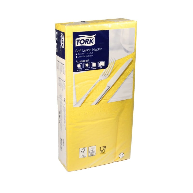 Tork Soft Napkins yellow | 33 x 33 cm