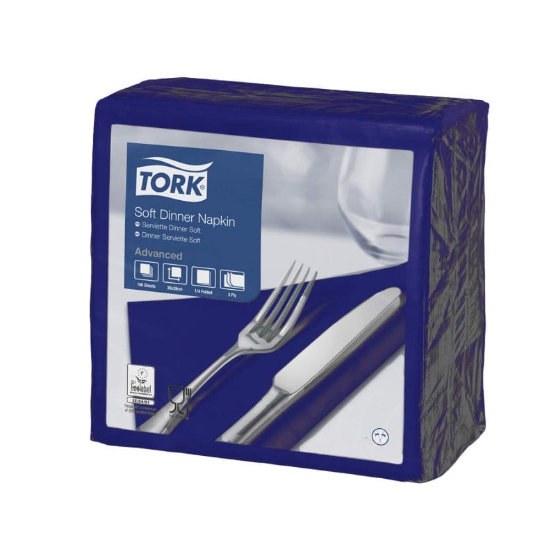 Tork Soft Napkins dark blue | 39 x 39 cm